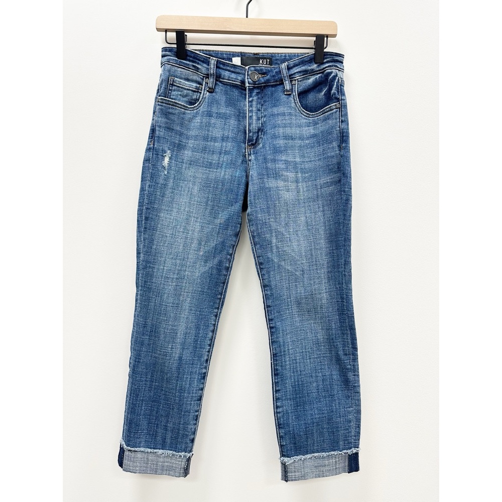 Kut from the Kloth Amy Crop Straight Leg Jeans - 4